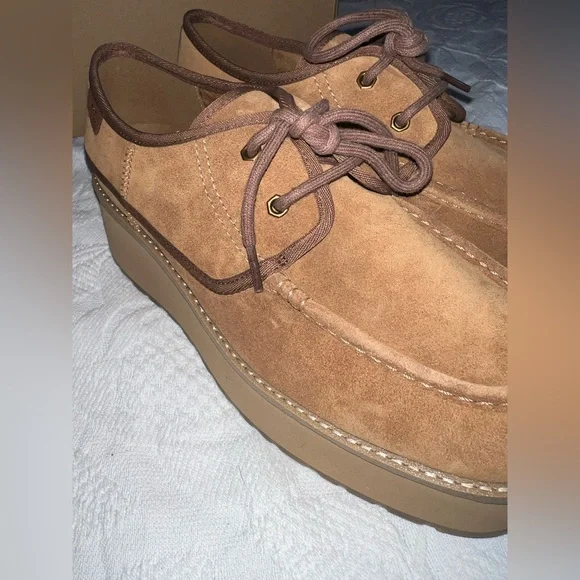 Ugg Cityfunc lace up platform shoes, chestnut, size 11, New in Box - Picture 9 of 15